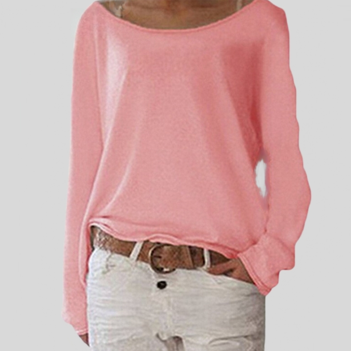 Levoire | Pull Léger À Col Rond Pour Dames Rosa