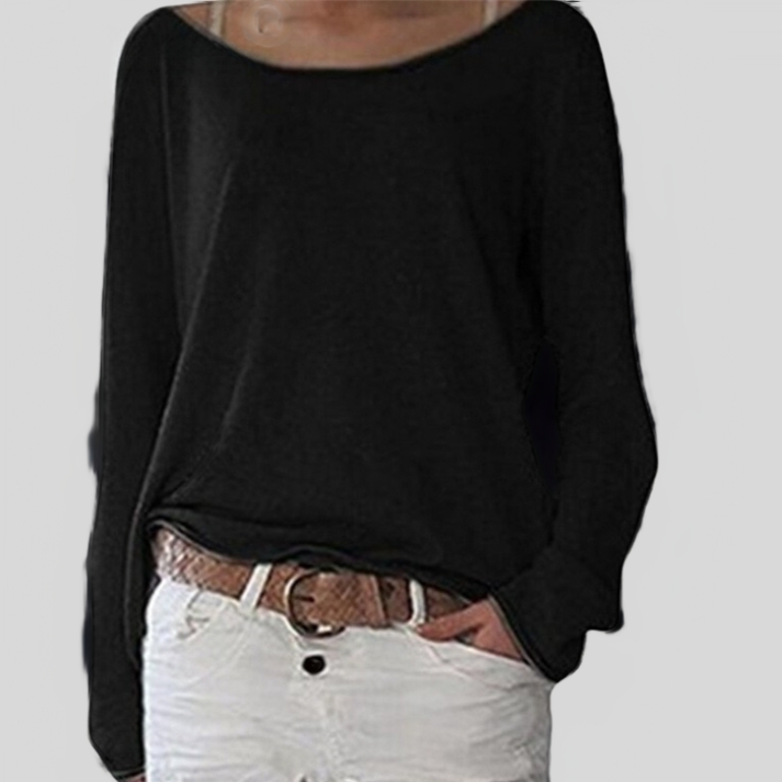 Levoire | Pull Léger Élégant À Col Rond Noir