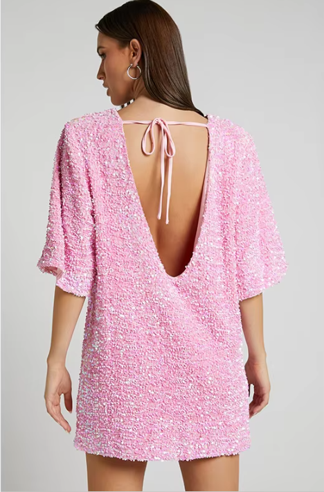 Levoire | Robe Mini Élévée Paillettes Pour Femmes