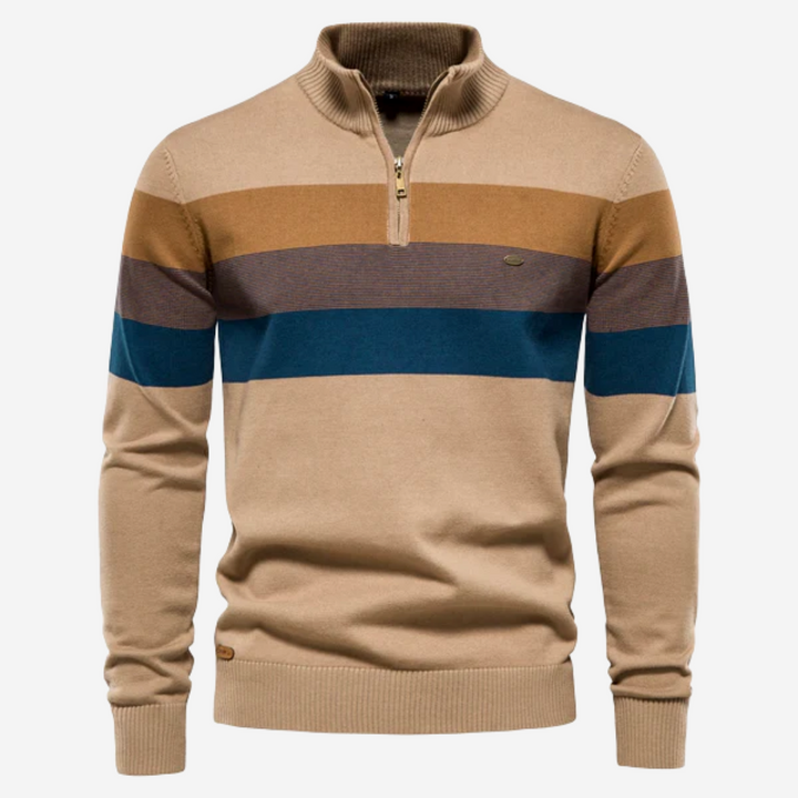 Levoire | Polo Rétro Chandail Pour Hommes Braun