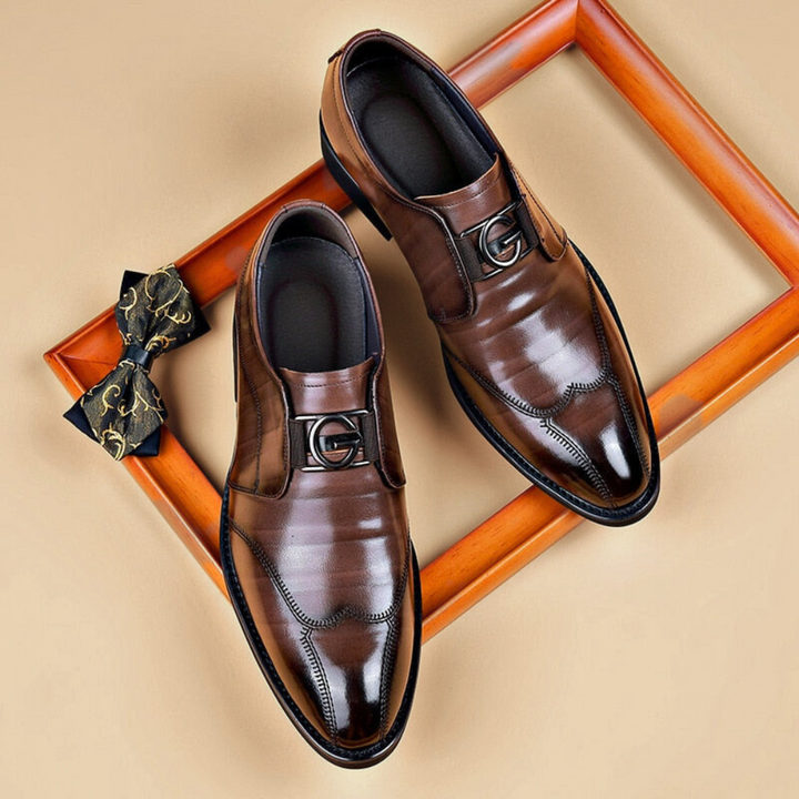 Levoire | Chaussures En Cuir Nobles Avec Une Coupe Élégante Braun