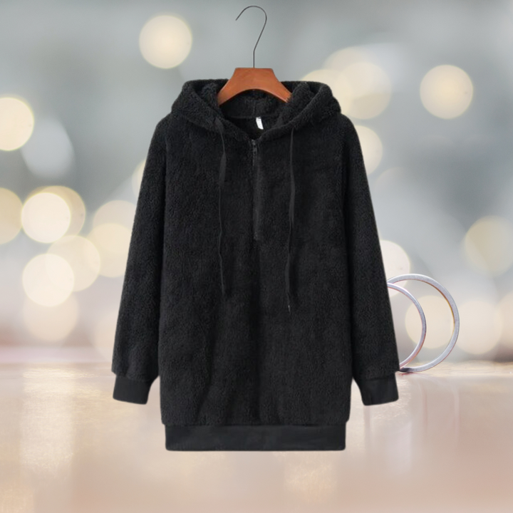 Levoire | Veste À Capuche Douce Pour L'Automne Noir