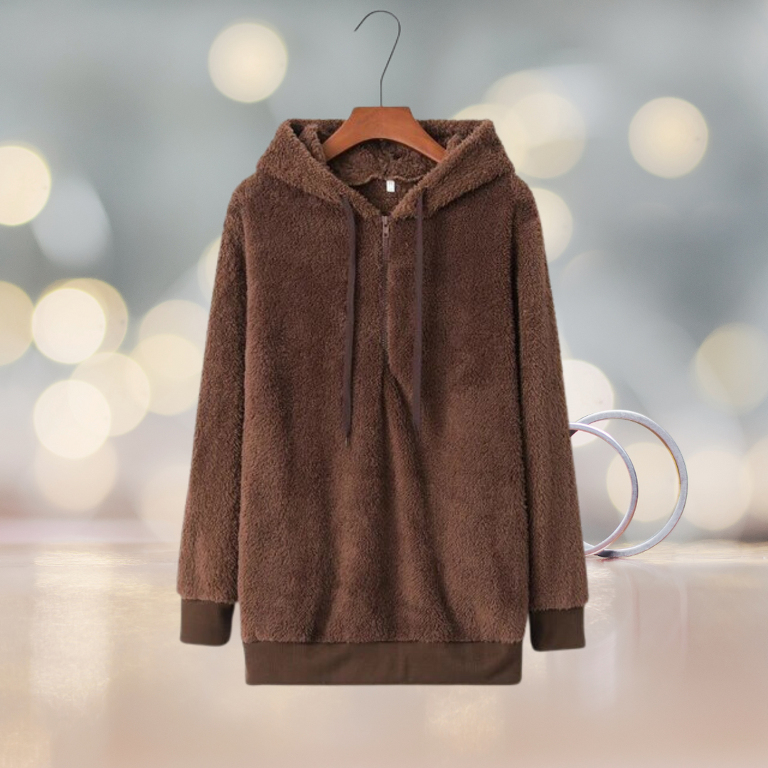 Levoire | Veste À Capuche Douce Pour L'Automne Brun foncé