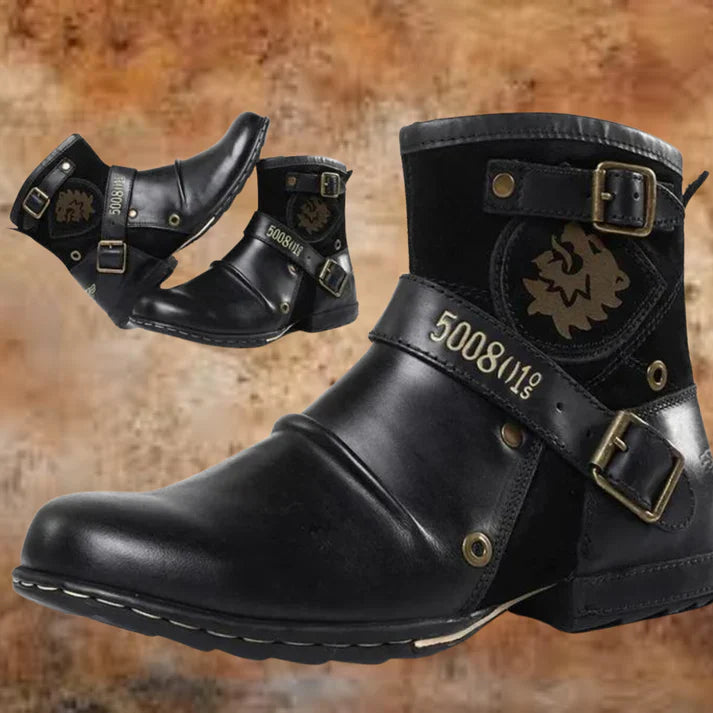 Levoire | Bottes Pour Hommes Vintage Stylées Noir