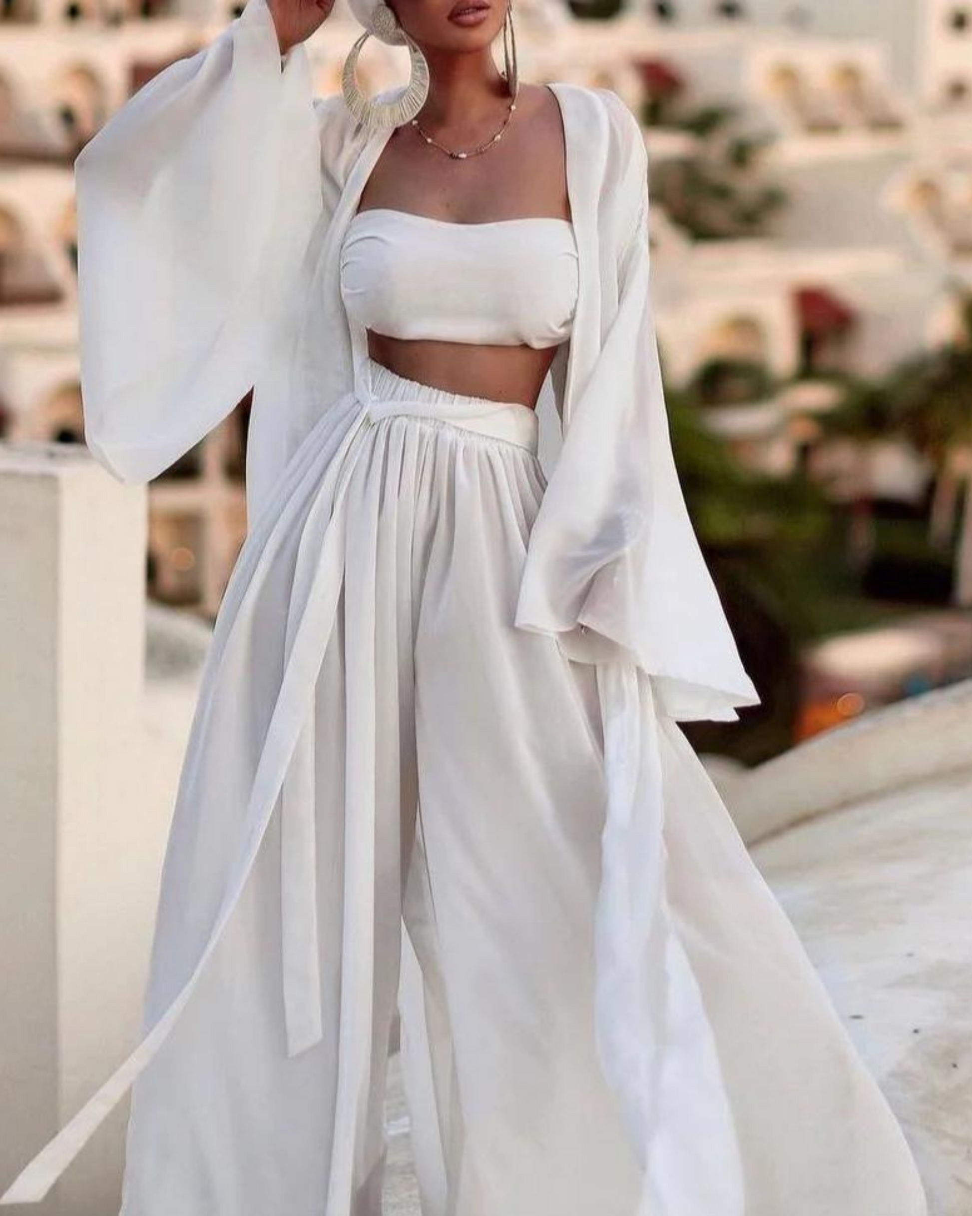 Levoire | Kesäinen Kolmen Osan Sarja Valkoinen