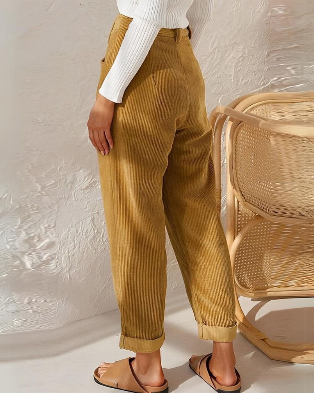 Levoire | Pantalon en velours côtelé confortable