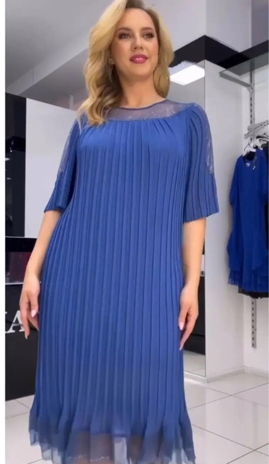 Levoire | Belle robe plissée Ciel bleu