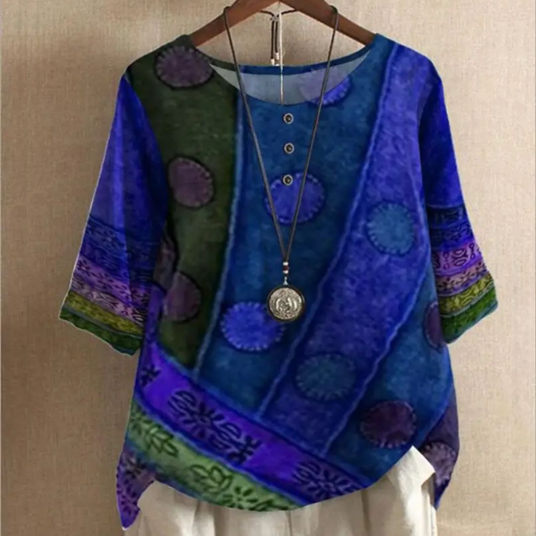 Levoire | Dantea Thea Top - Vintage & Voyant Bleu