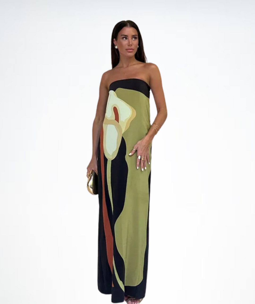 Levoire | Robe Maxi D'Été Élégante Vert