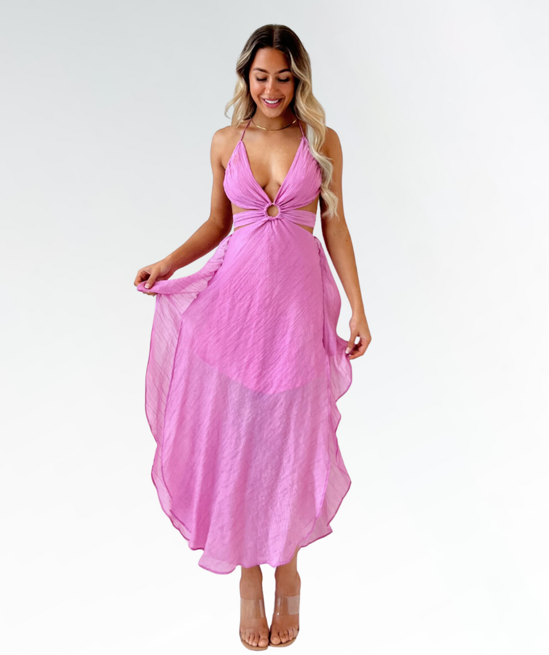 Levoire | Été Robe A-Ligne Rosa