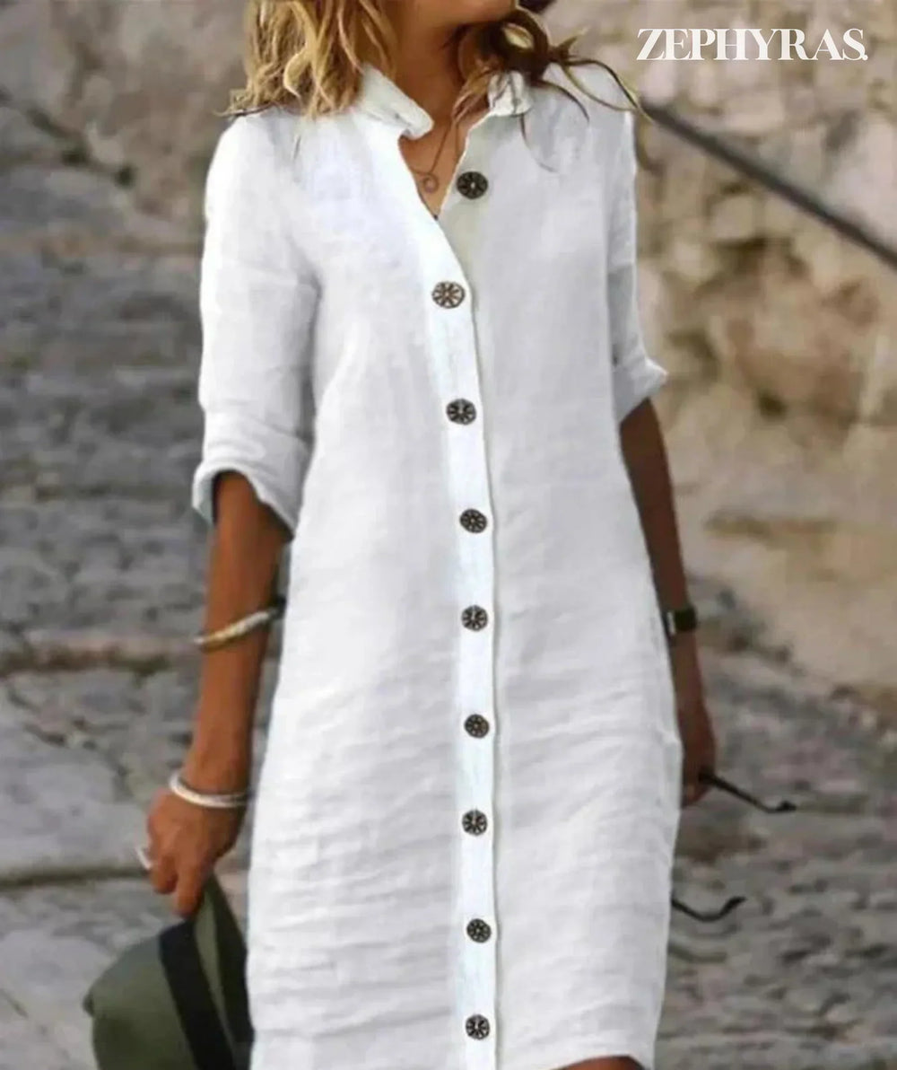 Levoire | Robe Napituskliini D'Été Blanc