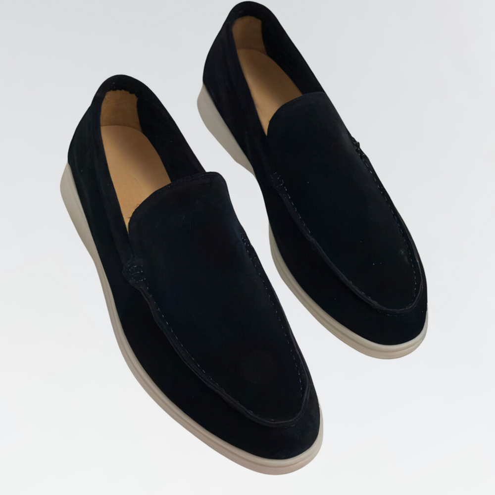 Levoire | Chaussures Loafers Pour Hommes Cuir Récolte De Vin Noir