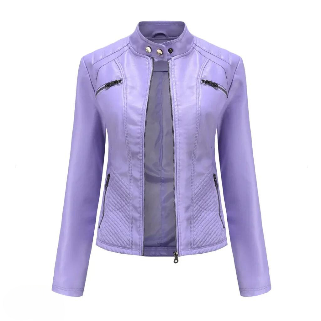 Levoire | Veste En Cuir Élégante Et Unique lavande
