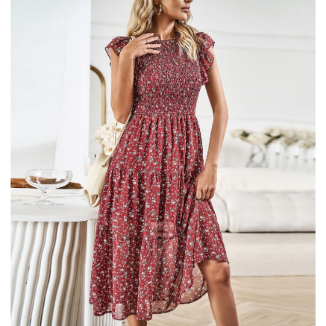 Levoire | Femme Robe À Imprimé Floral Rose
