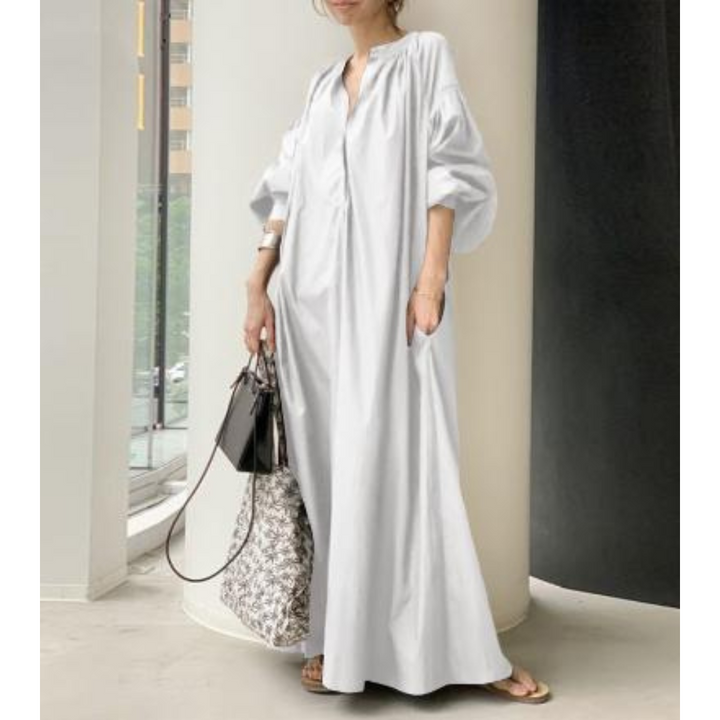 Levoire | Robe Longue Tendance Pour Femme Blanc