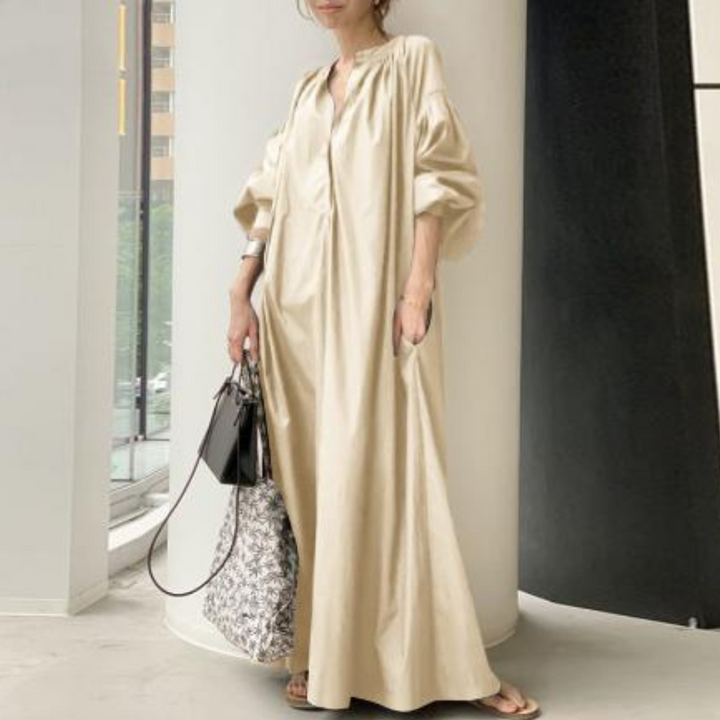 Levoire | Robe Longue Tendance Pour Femme Kaki