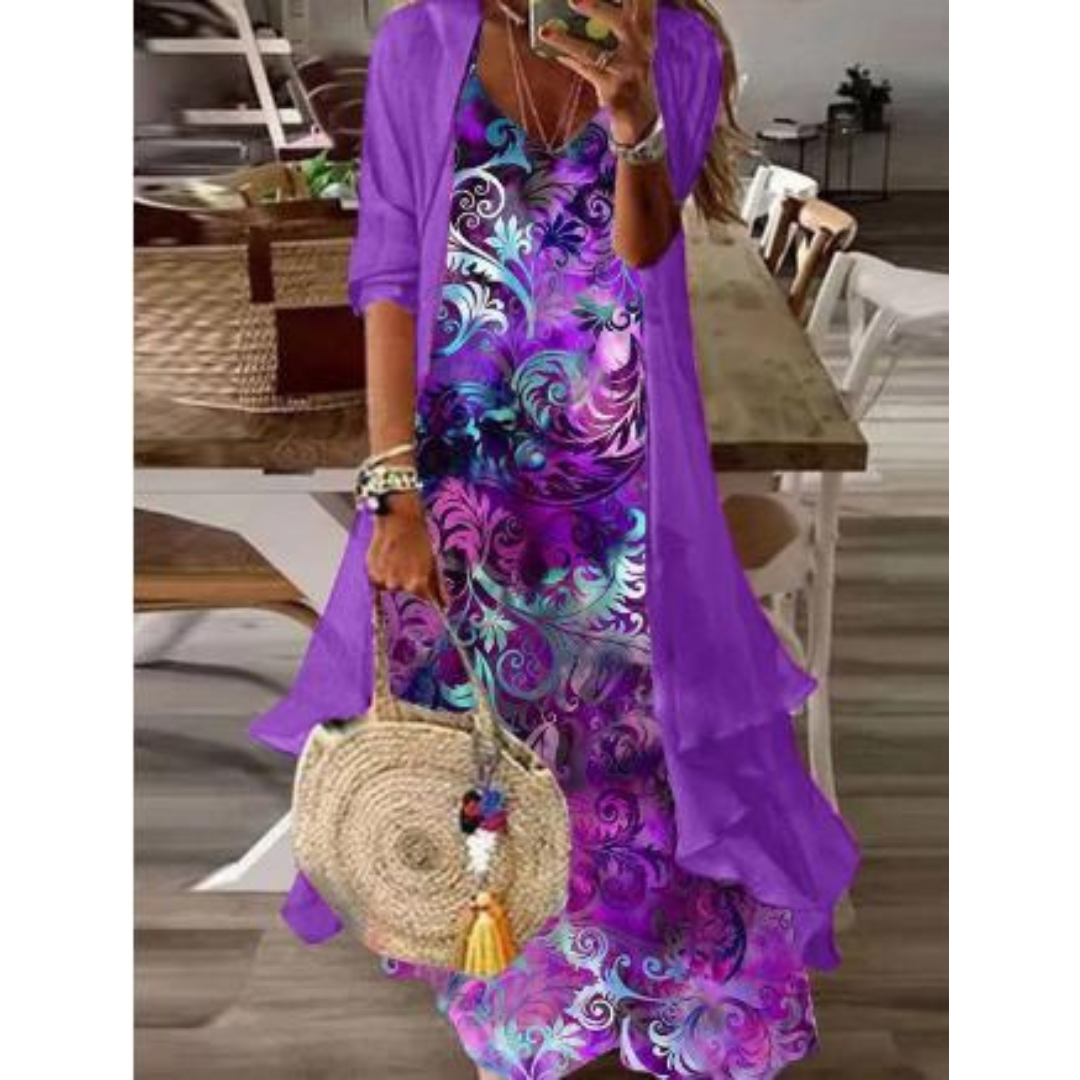 Levoire | Femme Robe midi Sonnenkuss Violet