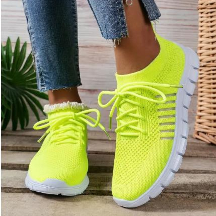 Levoire | Chaussures Souples Pour Femmes Jaune fluo