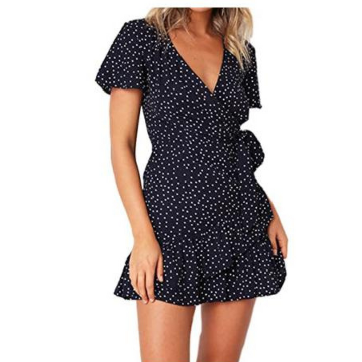 Levoire | Mini robe imprimée pour femmes Noir 1