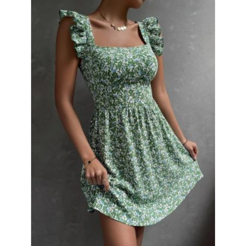 Levoire | Femme robe à encolure carrée