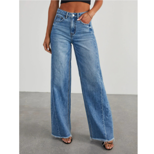 Levoire | Jeans Taille Haute À Jambe Large