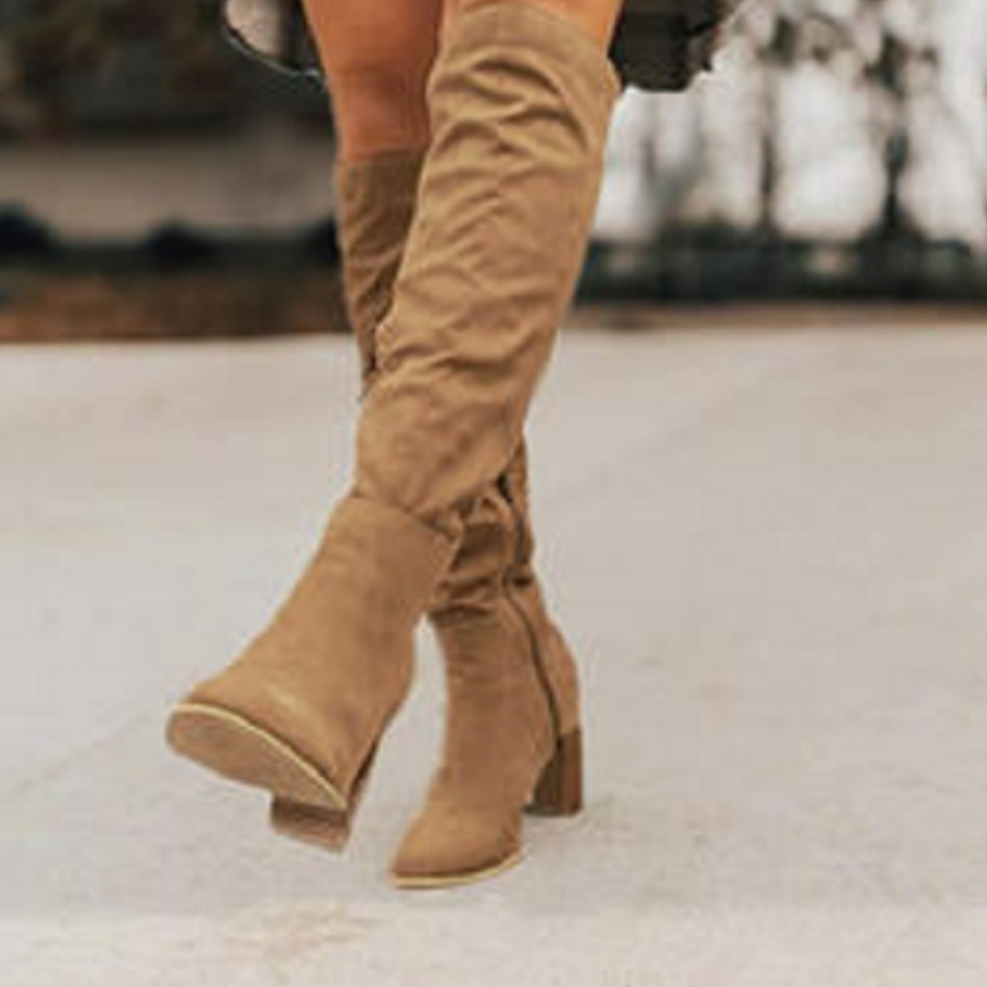 Levoire | Bottes Hautes Pour Femmes Beige