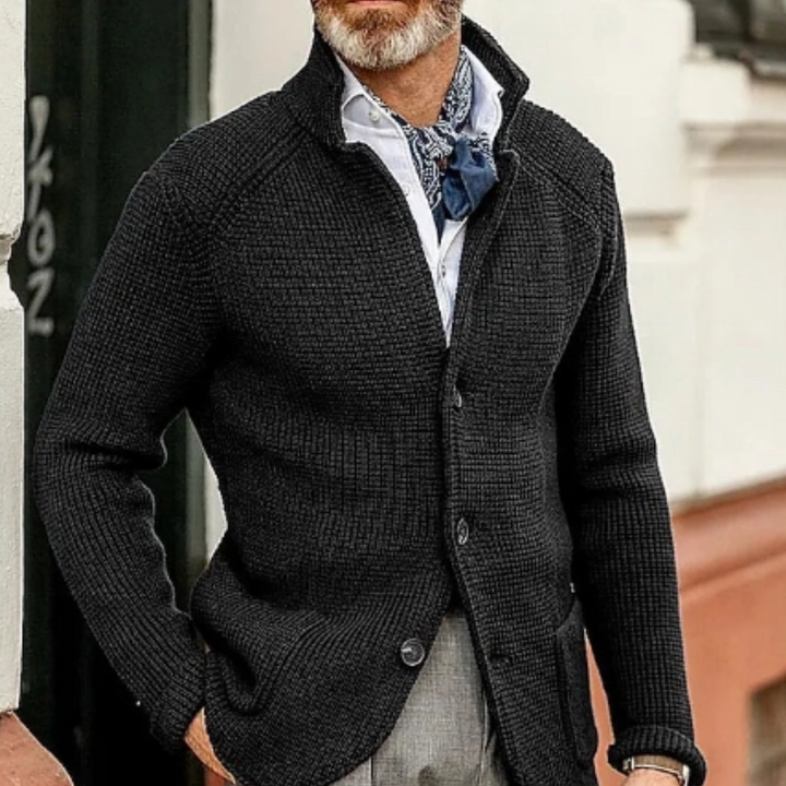 Levoire | Gilet Tricoté Chaud Pour Homme Noir