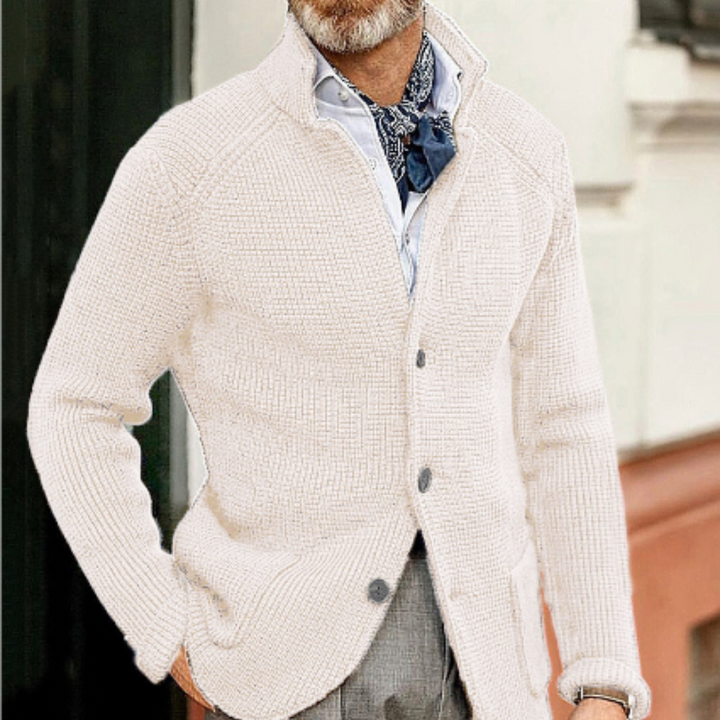 Levoire | Gilet Tricoté Chaud Pour Homme Blanc