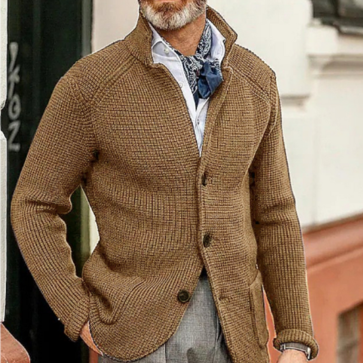 Levoire | Gilet Tricoté Chaud Pour Homme Khaki