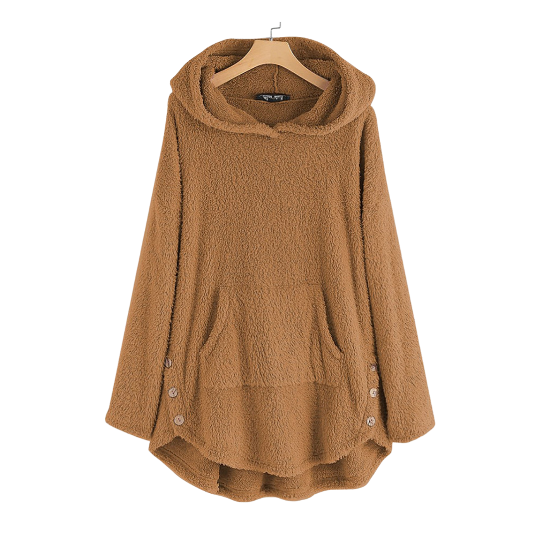 Levoire | Ultra Doux Et Chaud Hoodie Teddy Beige