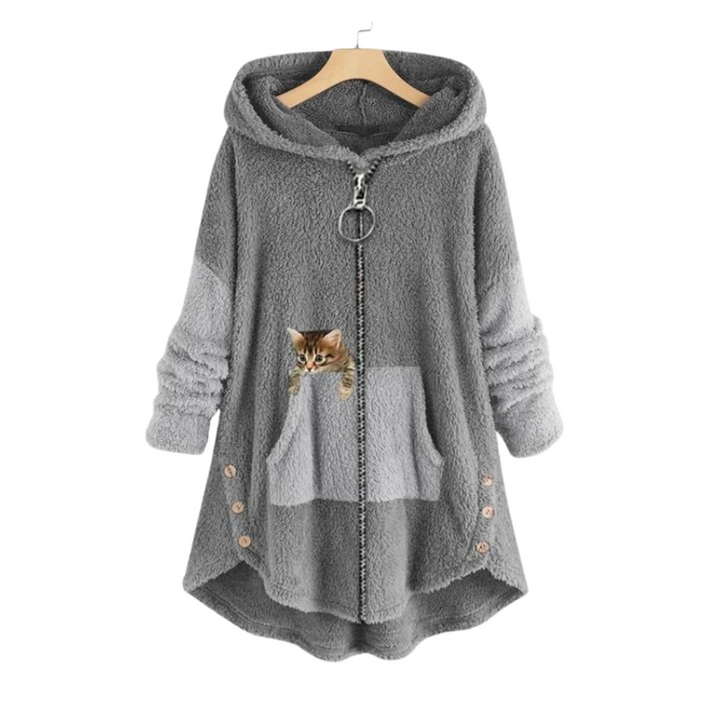 Levoire | Ultra Doux Et Chaud Hoodie Teddy Gris (Épuisé rapidement)