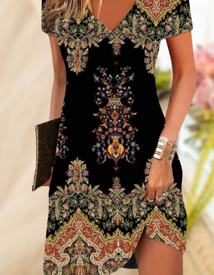 Levoire | Robe Mini Élégante Avec Boutons Noir