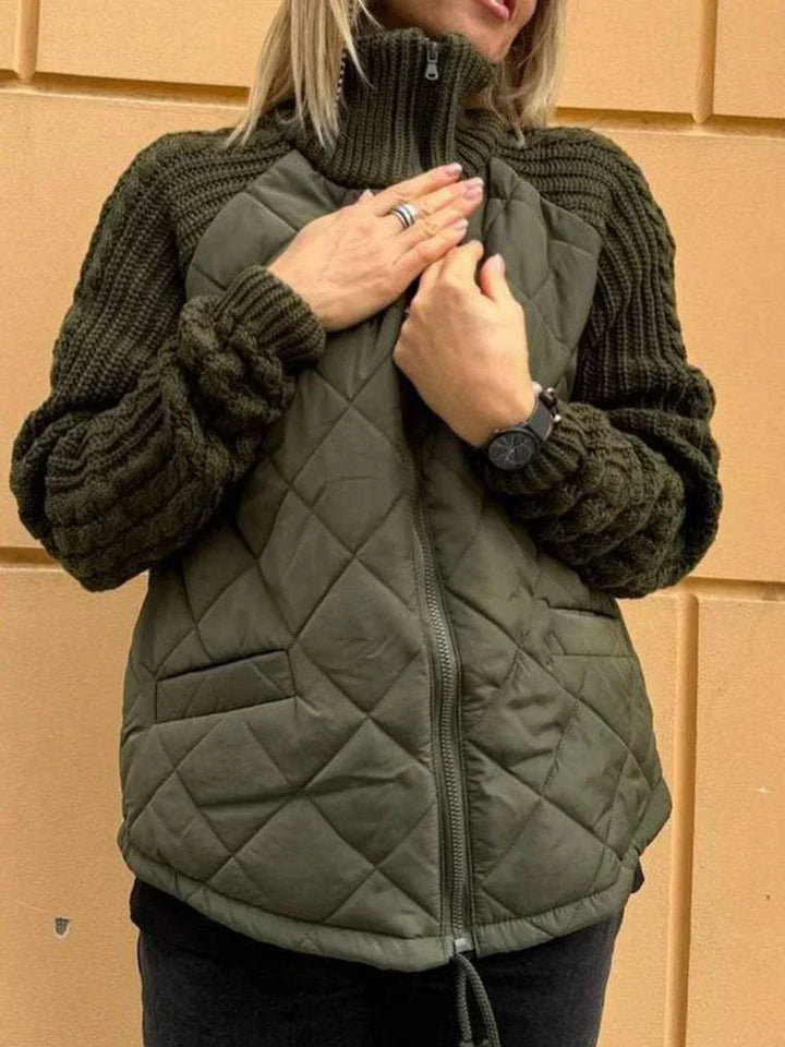 Levoire | Cardigan Zippé Chaud Vert
