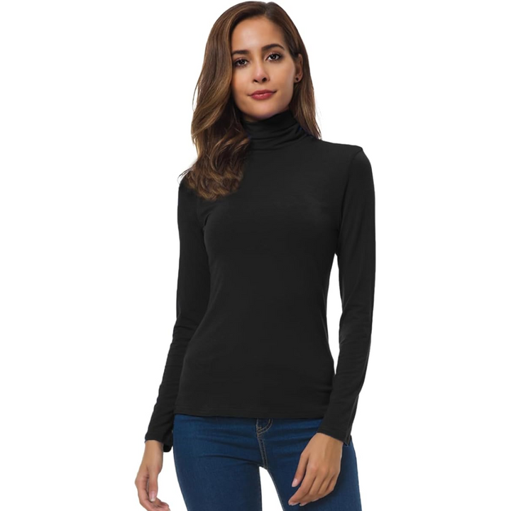 Levoire | Fit Femmes Col Roulé Petra Noir