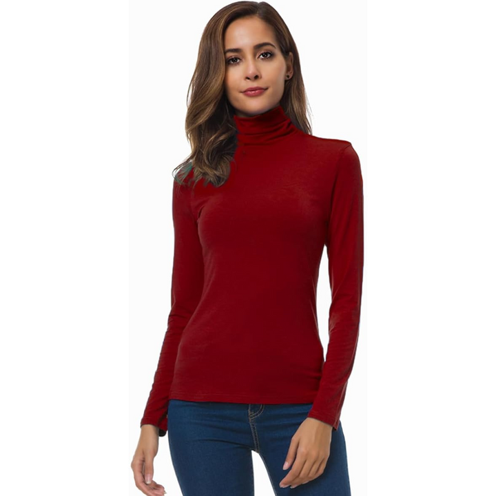 Levoire | Fit Femmes Col Roulé Petra Rouge