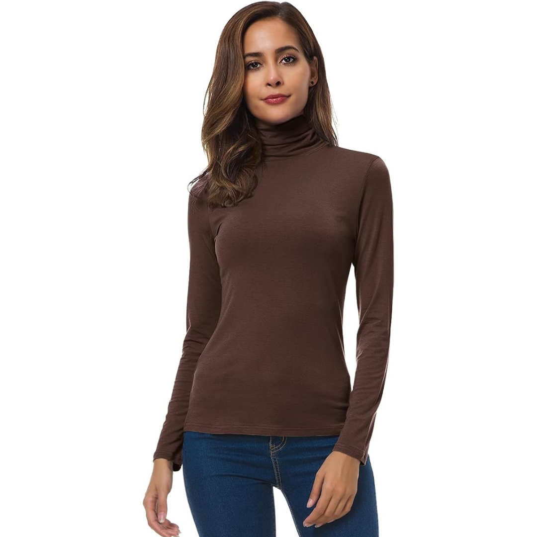 Levoire | Fit Femmes Col Roulé Petra Café