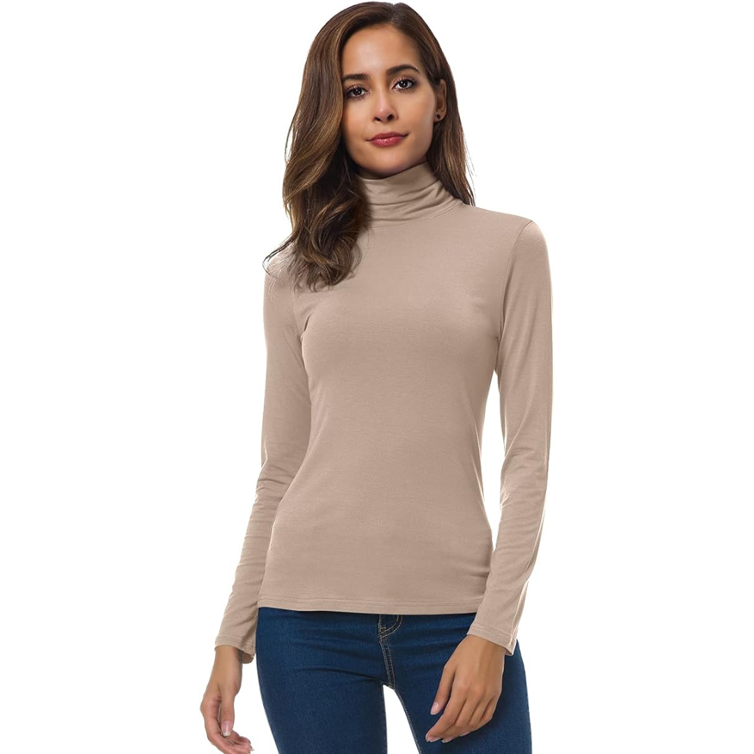 Levoire | Fit Femmes Col Roulé Petra Kaki