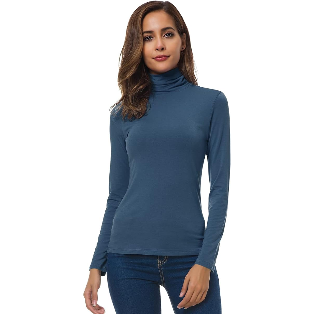 Levoire | Fit Femmes Col Roulé Petra Bleu