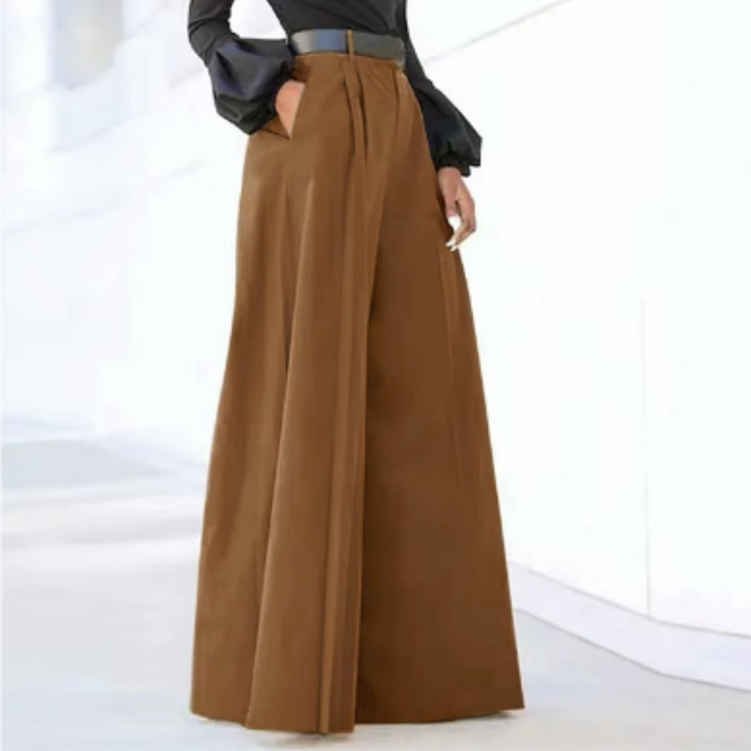 Levoire | Pantalon Large Pour Femmes Braun