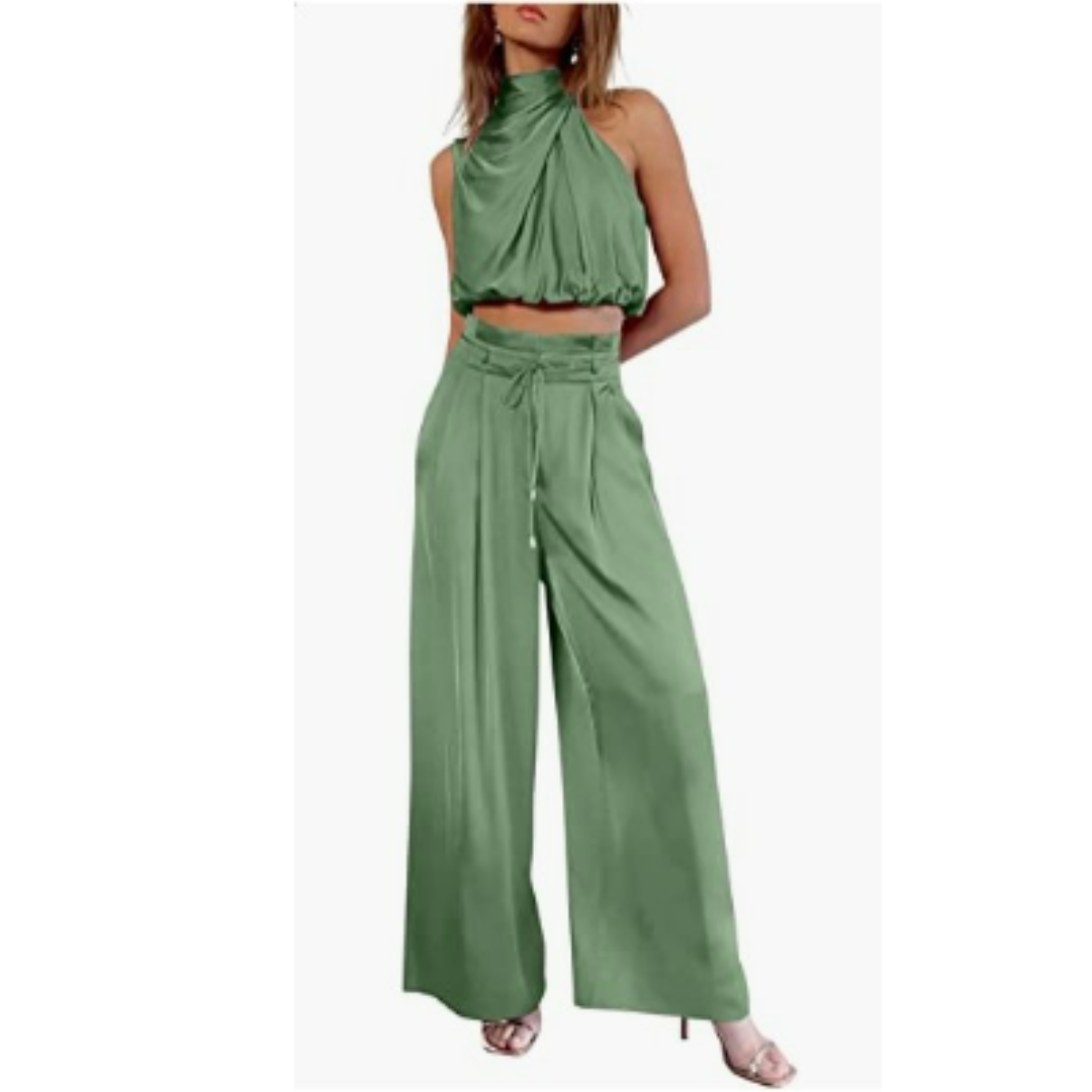 Levoire | Jumpsuit D'Été Pour Femmes Pour Un Look Décontracté Vert clair