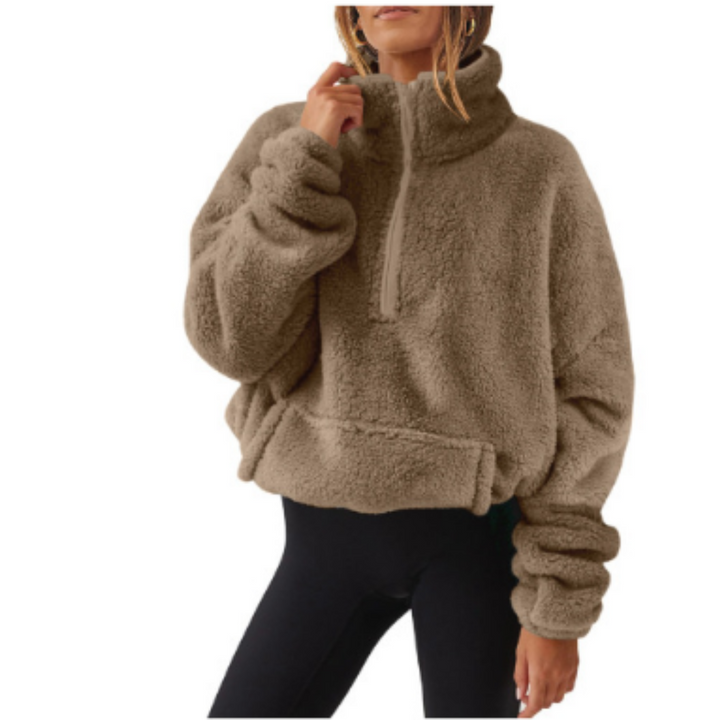 Levoire | Chauffant Pull Femmes Teddy Khaki