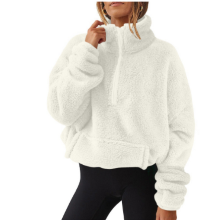 Levoire | Chauffant Pull Femmes Teddy Blanc