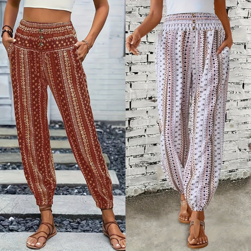 Levoire | Pantalon Imprimé Taille Haute Instant Boho Vibe
