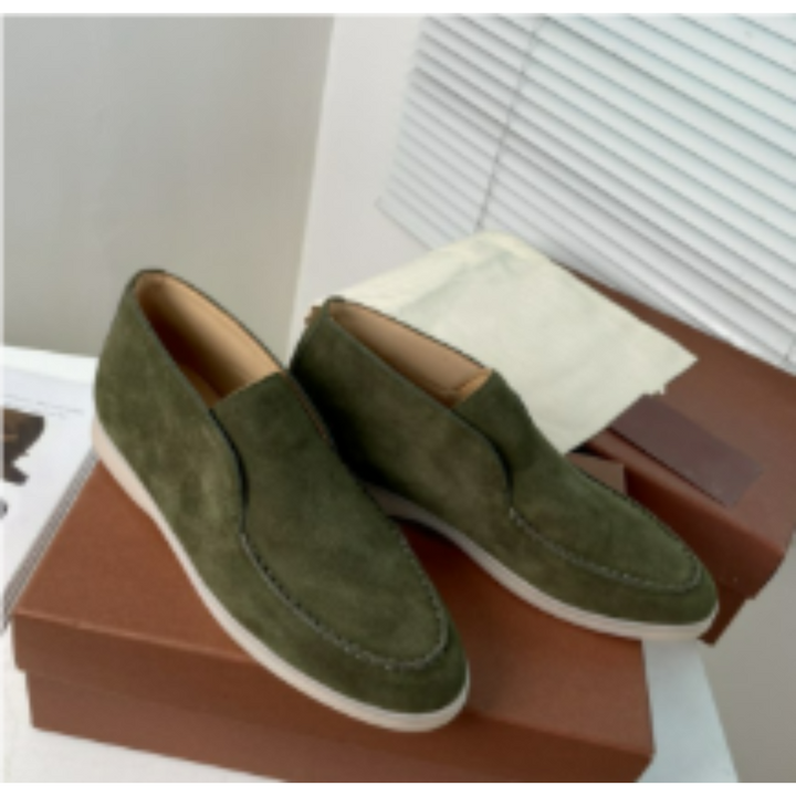 Levoire | Mocassins Élégants Pour Hommes Vert