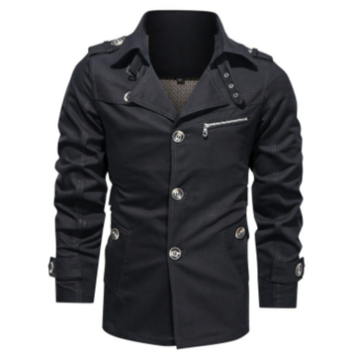 Levoire | Trenchcoat Hommes Noir