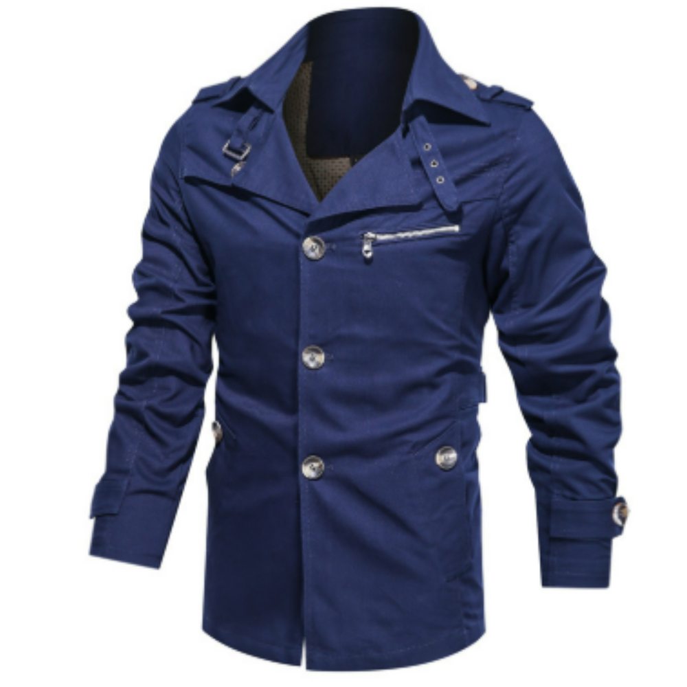 Levoire | Trenchcoat Hommes Bleu