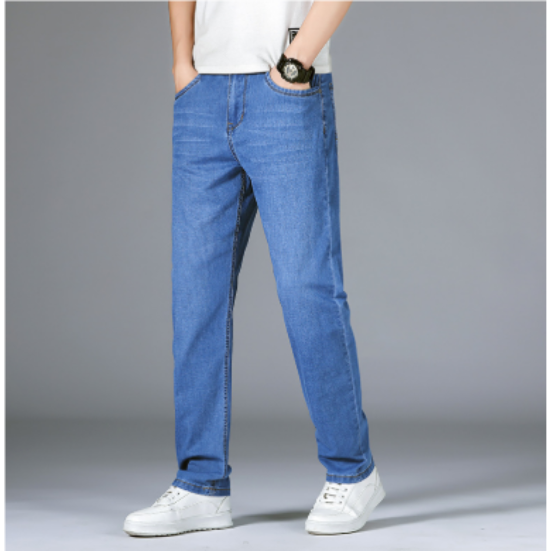 Levoire | Jeans Large Pour Hommes Noir Bleu