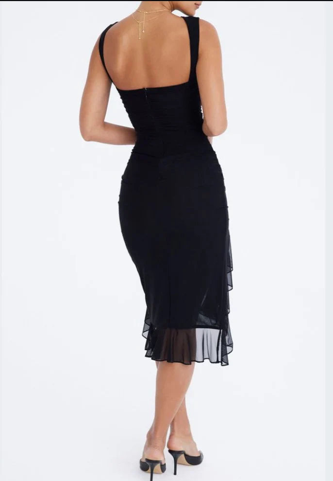 Levoir | Robe midi avec des marques d'avril