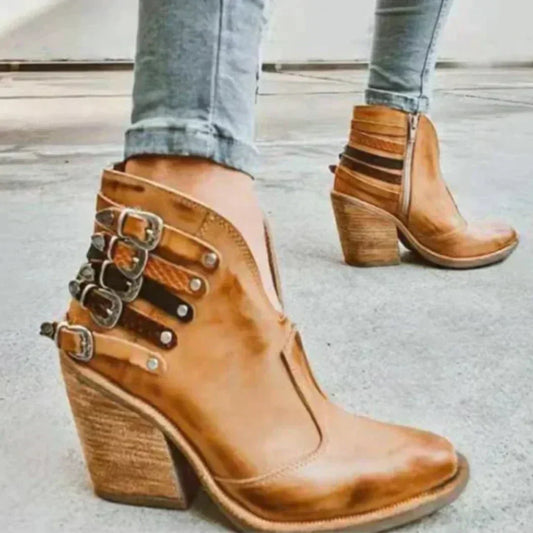 Levoire | Bottes À Talons Femme Confort Brune