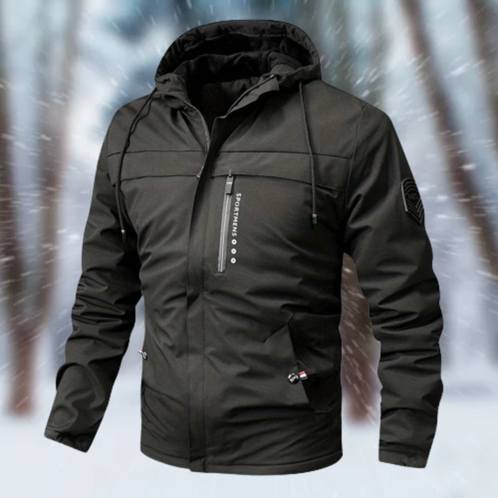 Levoire | Veste Imperméable Pour Hommes Noir